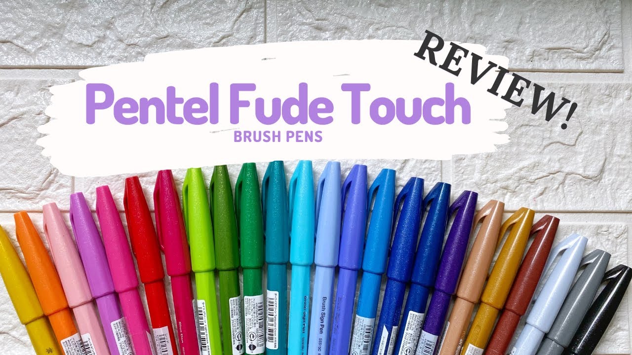 How to Write the Alphabet with the Pentel Fude Touch Brush Sign Pen 